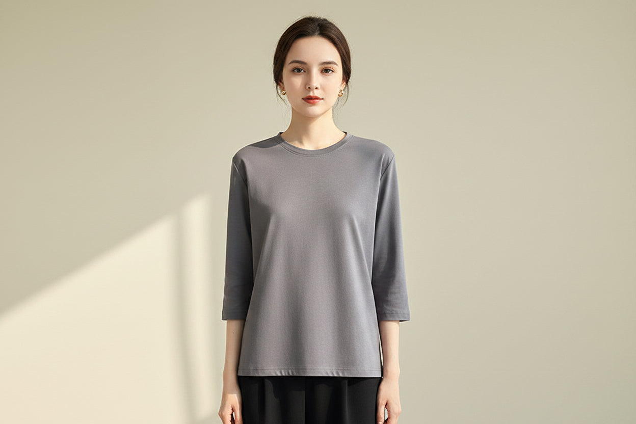 LUVXU Soft Cotton Essential Tee – Women