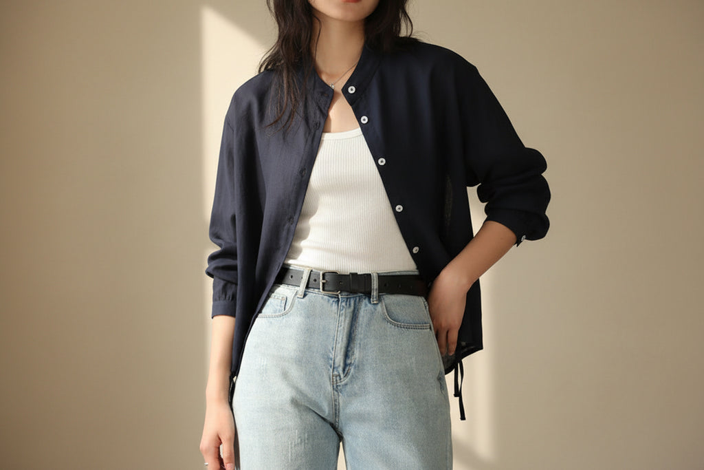 LUVXU Soft Linen Shirt – Women