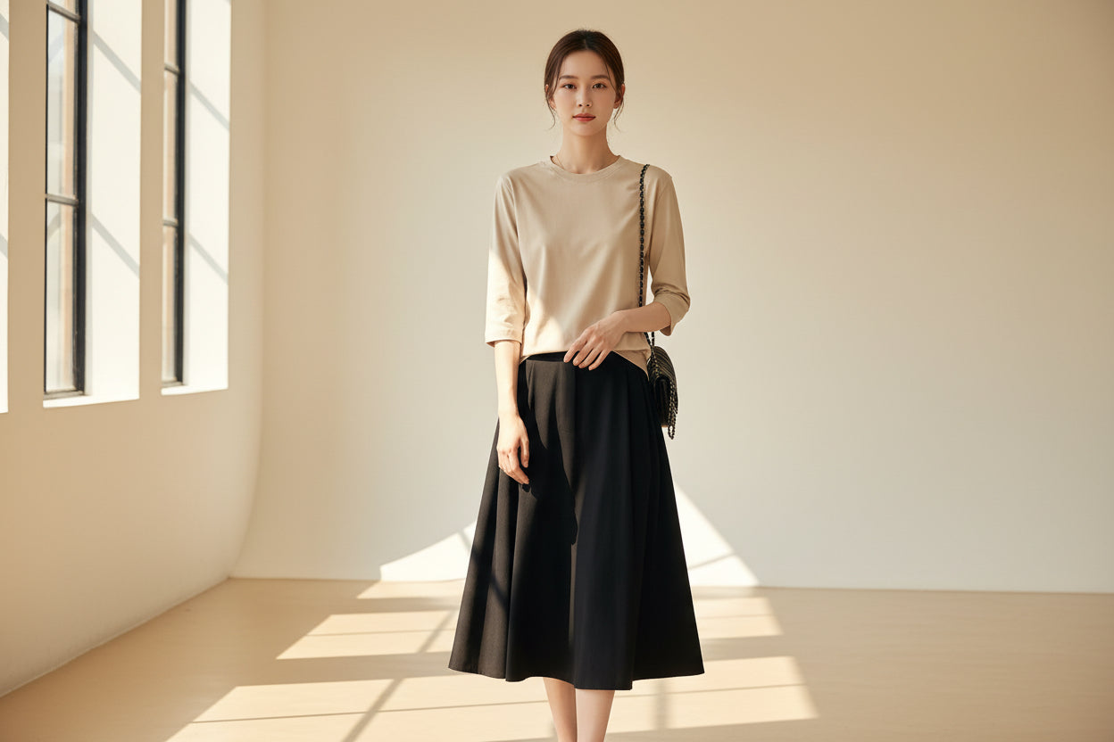 LUVXU Soft Cotton Essential Tee – Women