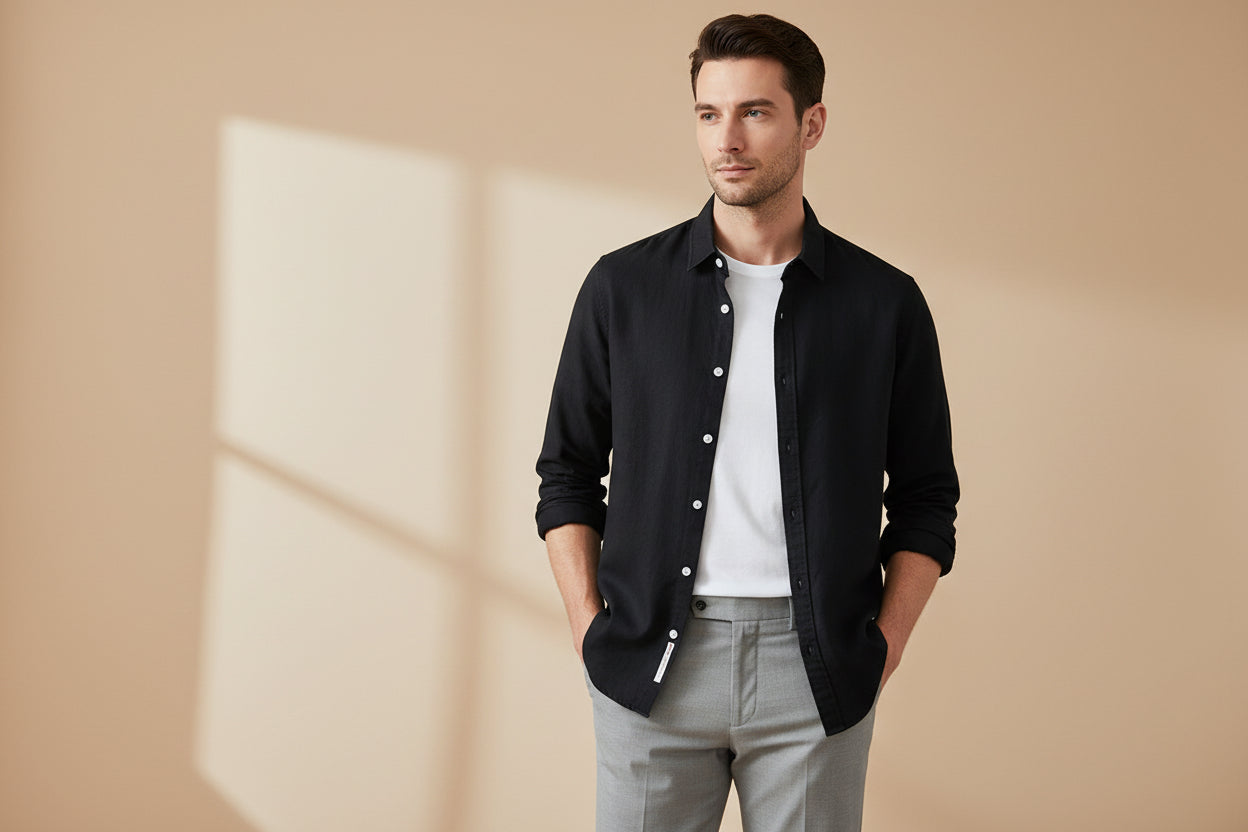 LUVXU Signature Linen Shirt–Timeless Edition