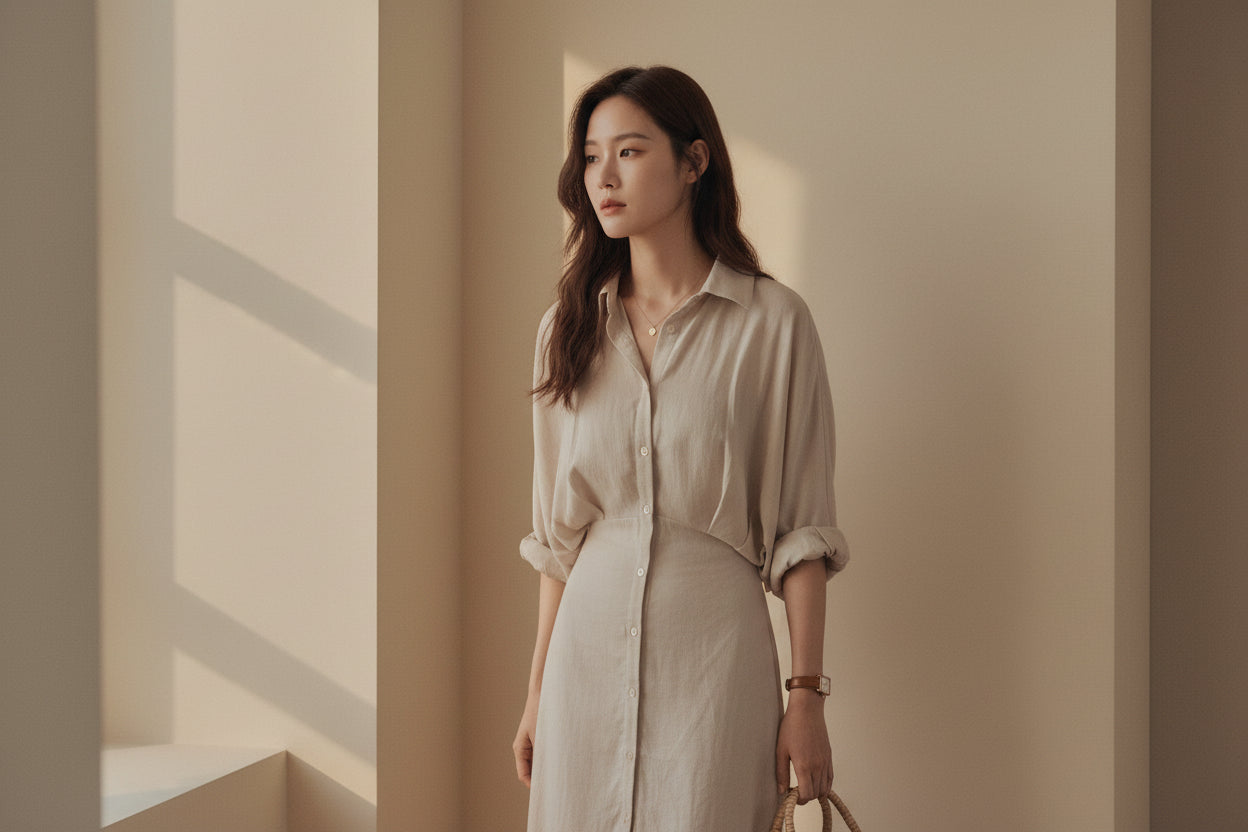 Classic Loose Shirt Dress – Effortless Look