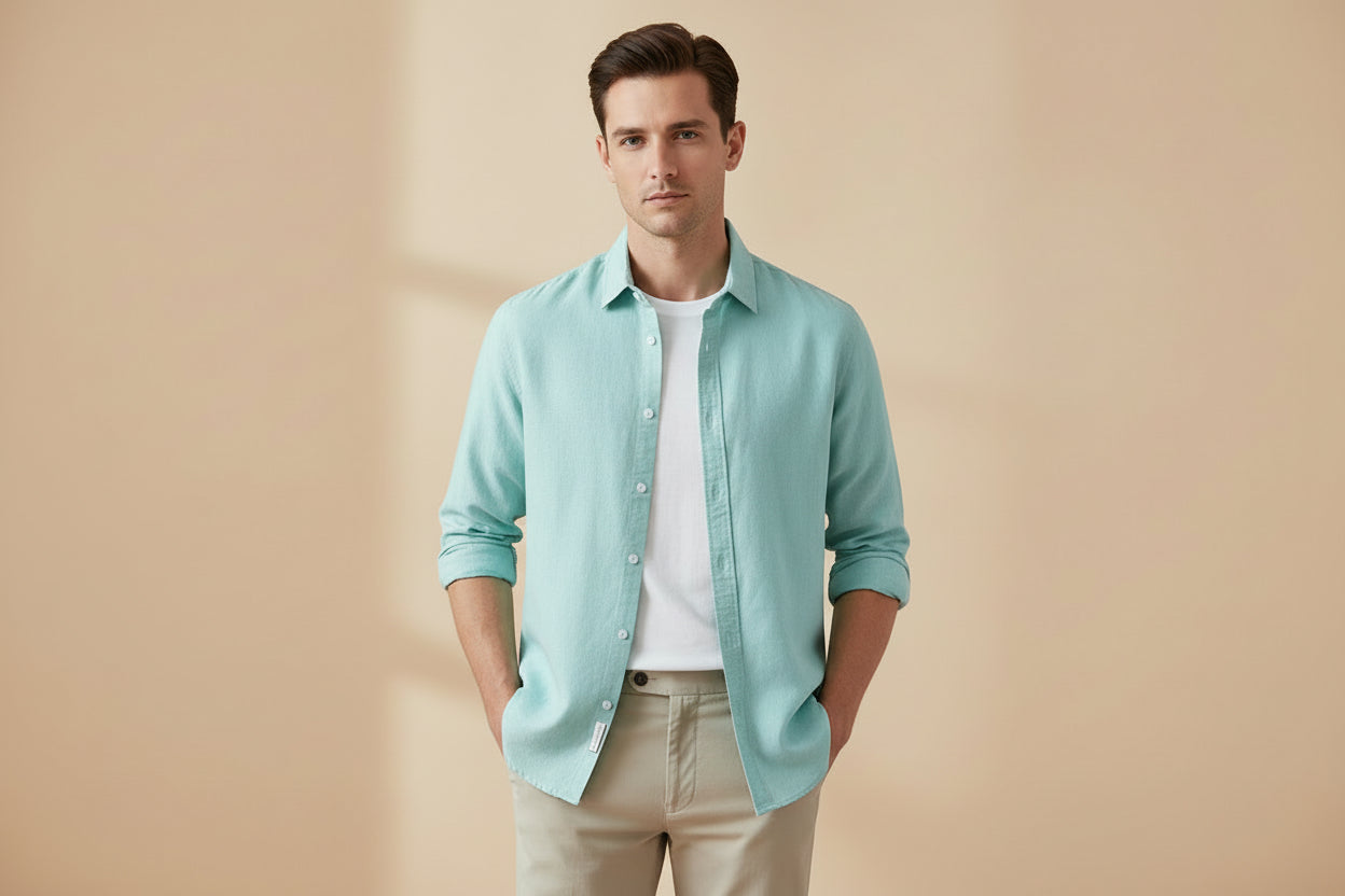 LUVXU Signature Linen Shirt–Timeless Edition