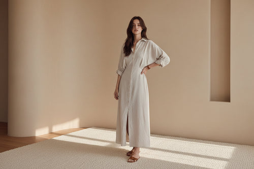 Classic Loose Shirt Dress – Effortless Look