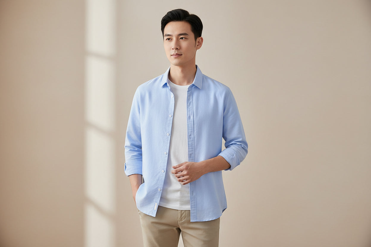 LUVXU Signature Linen Shirt–Timeless Edition