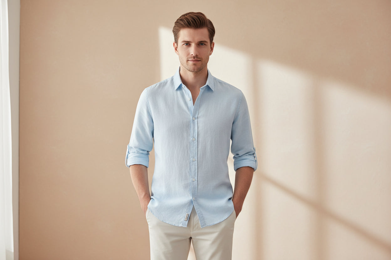 LUVXU Signature Linen Shirt–Timeless Edition