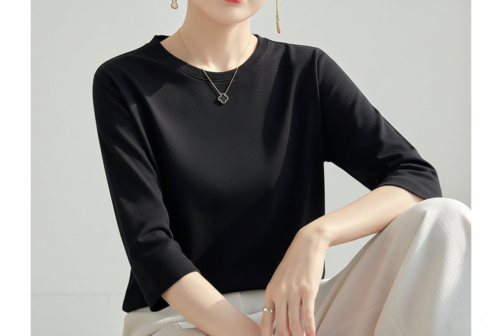 LUVXU Soft Cotton Essential Tee – Women