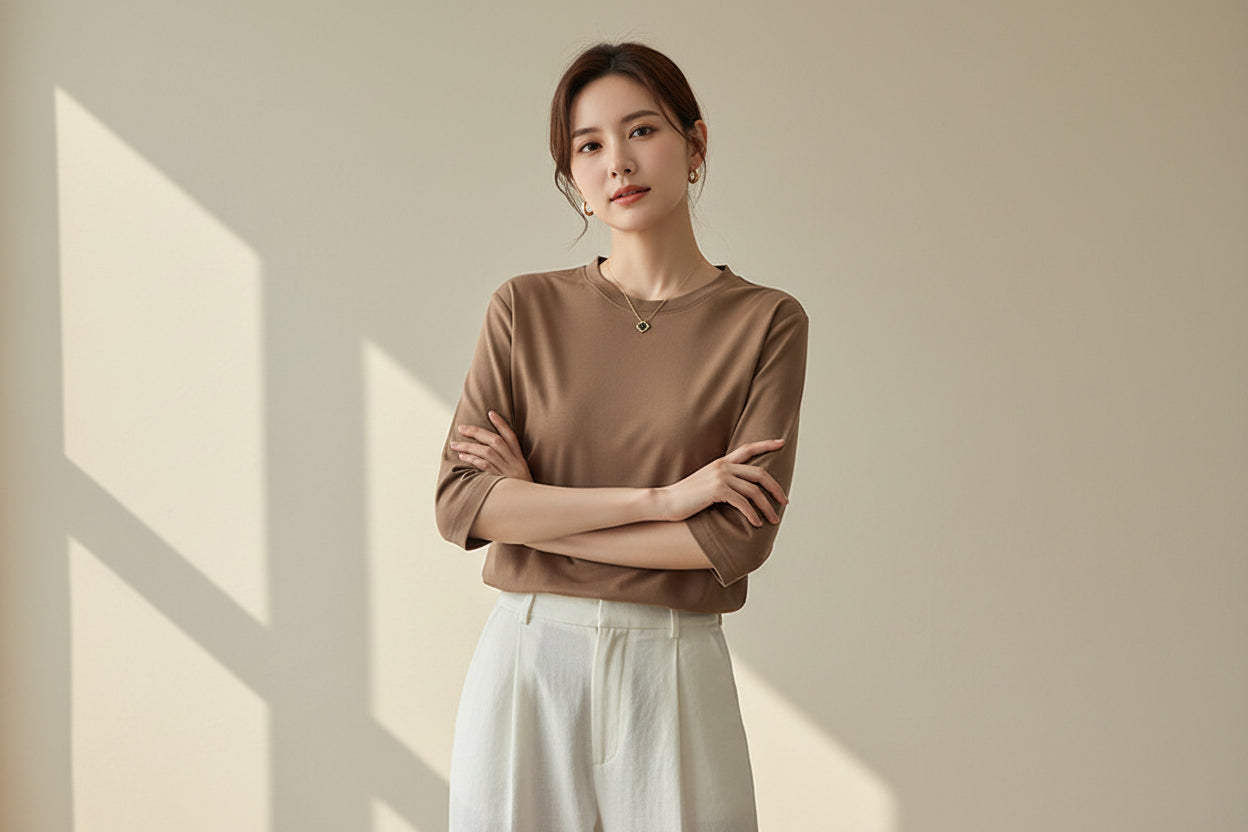 LUVXU Soft Cotton Essential Tee – Women