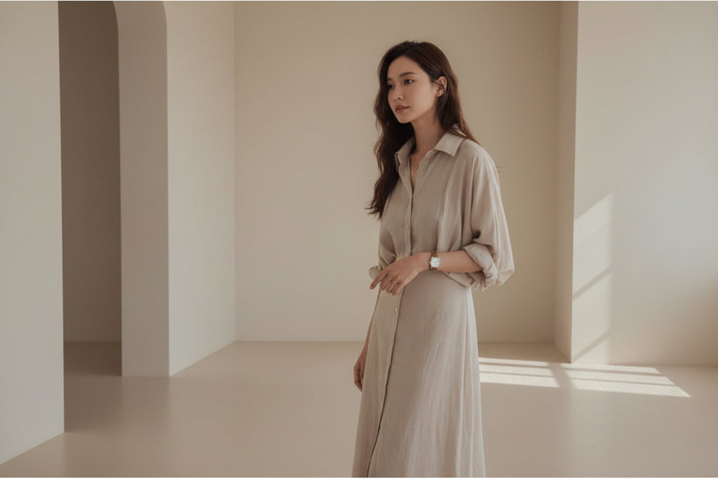 Classic Loose Shirt Dress – Effortless Look