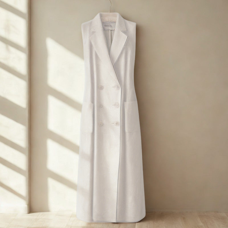 LUVXU Linen Blazer Dress – Pure Minimal Elegance