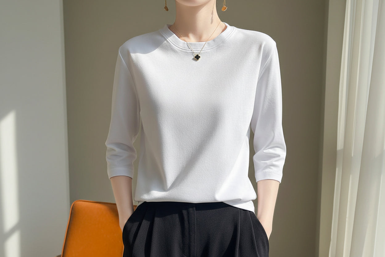 LUVXU Soft Cotton Essential Tee – Women