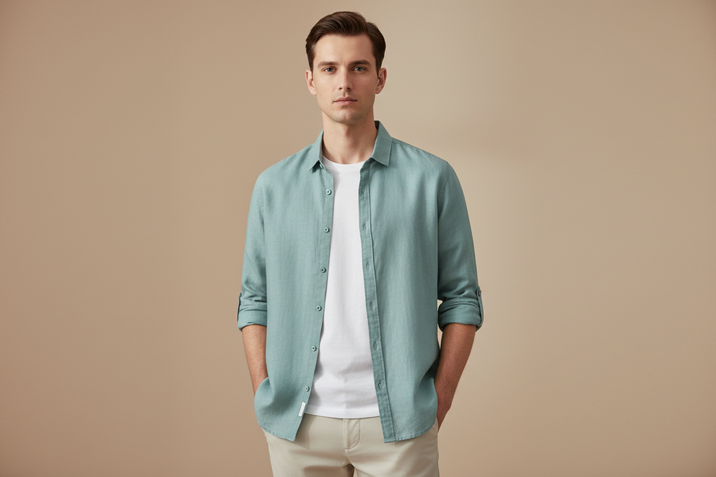 LUVXU Signature Linen Shirt–Timeless Edition