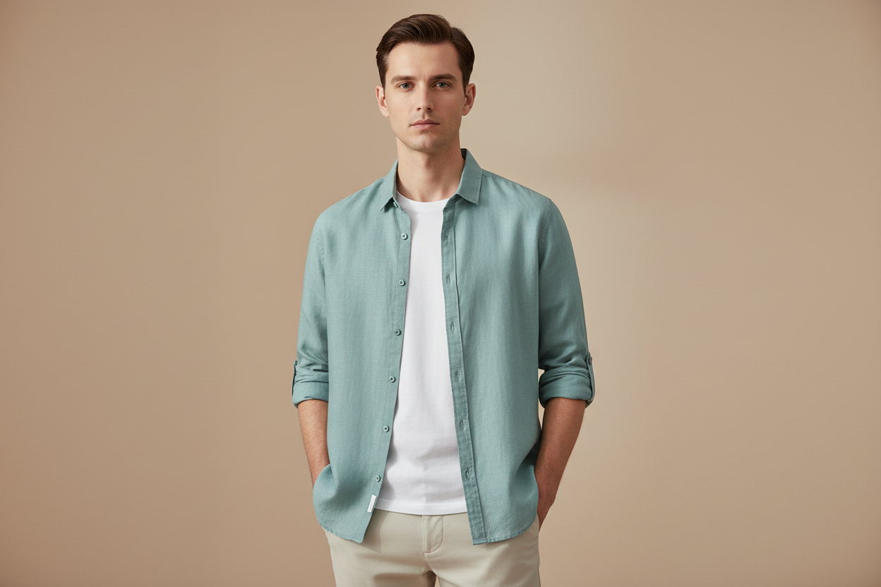 LUVXU Signature Linen Shirt–Timeless Edition