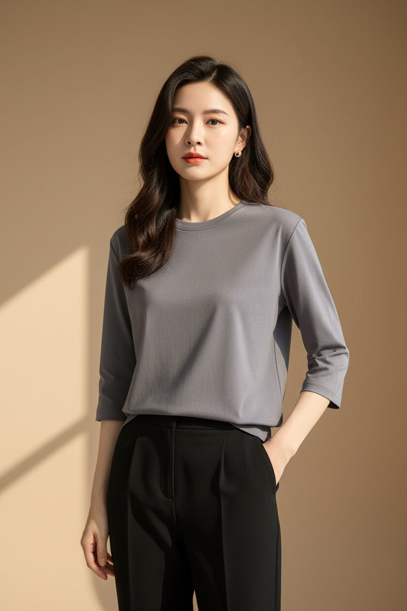 LUVXU Soft Cotton Essential Tee – Women