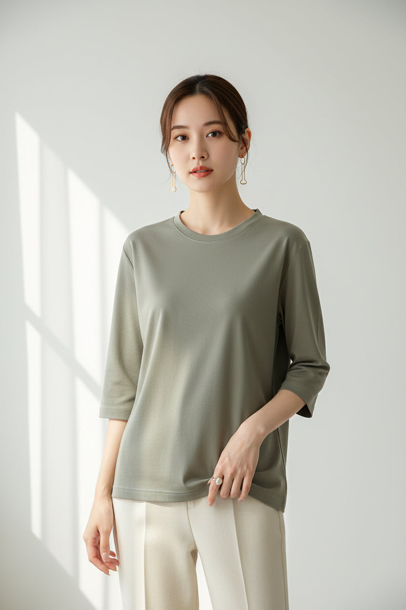 LUVXU Soft Cotton Essential Tee – Women