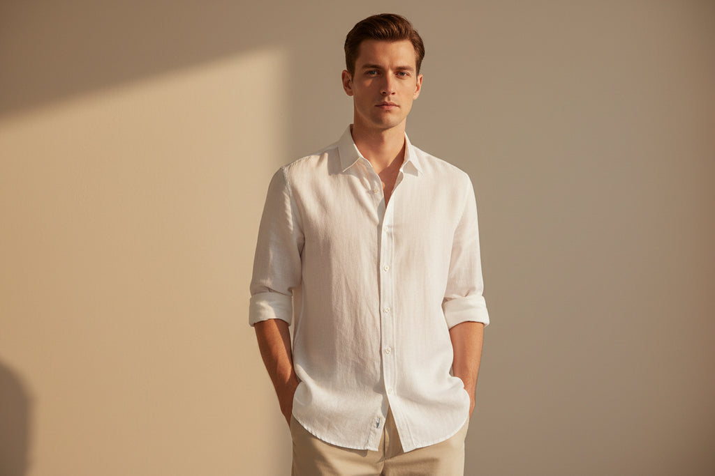 LUVXU Signature Linen Shirt–Timeless Edition
