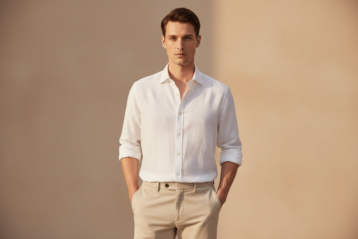 LUVXU Signature Linen Shirt–Timeless Edition