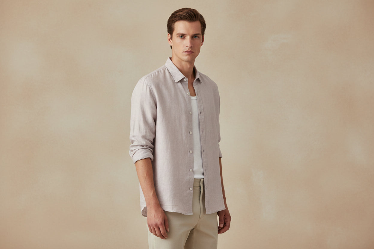 LUVXU Signature Linen Shirt–Timeless Edition
