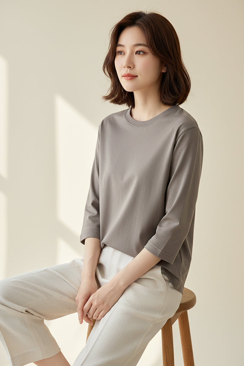 LUVXU Soft Cotton Essential Tee – Women